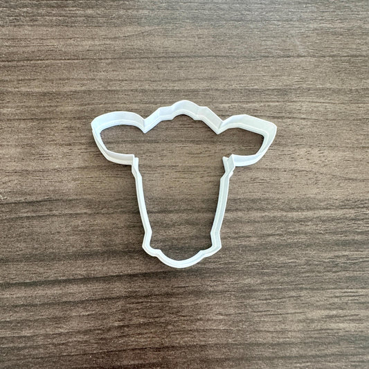 Cow Face Outline Cookie Cutter