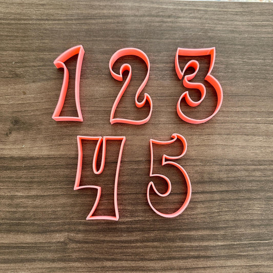 Groovy Number Cookie Cutter