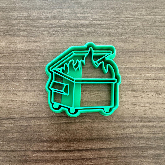 Trash Fire Cookie Cutter