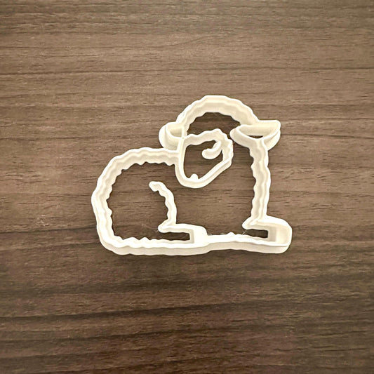 Lamb Sitting Cookie Cutter