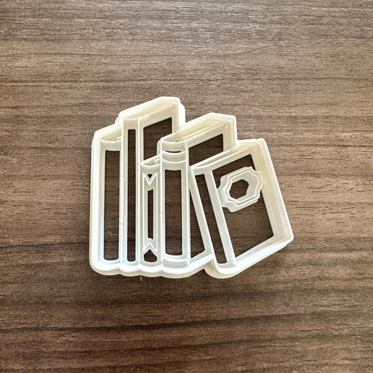 Book Stack Vertical Cookie Cutter