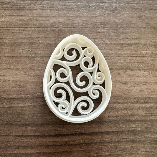 Easter Egg Swirl Cookie Cutter