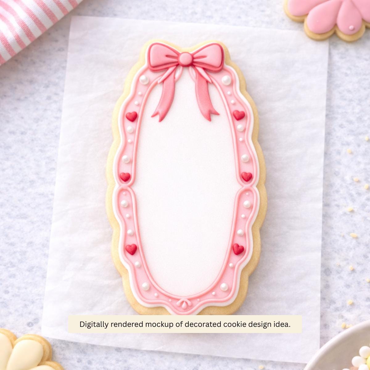 Oval Bow Frame Cookie Cutter