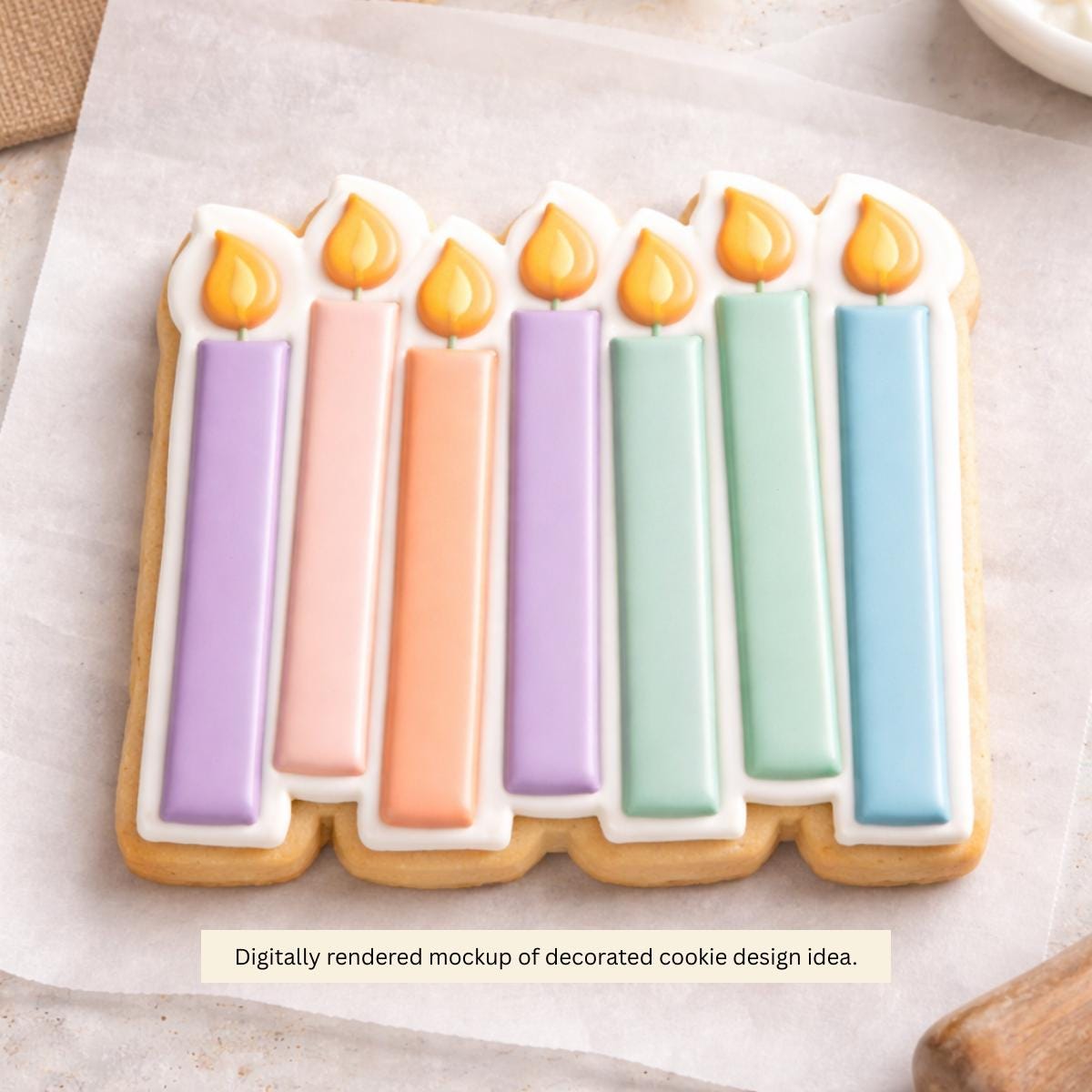 Birthday Candles Cookie Cutter