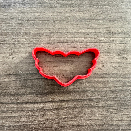 Heart with Wings Outline Cookie Cutter