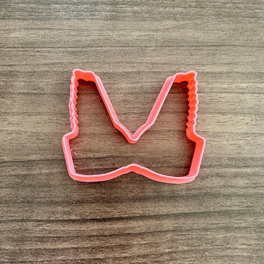 Ruffle Bra Outline Cookie Cutter
