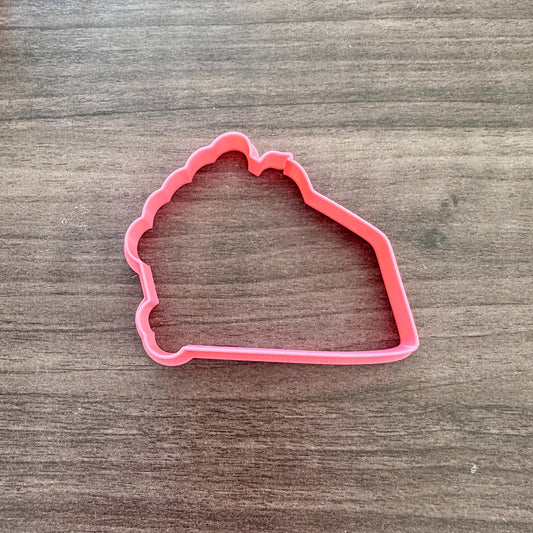 Cake Slice Outline Cookie Cutter