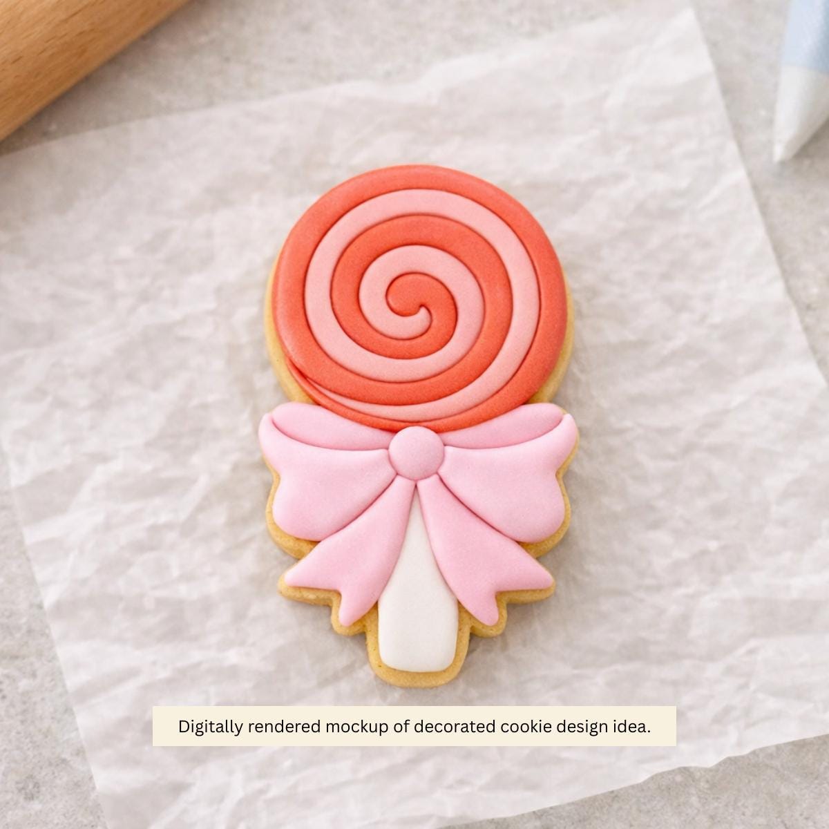 Bow Lollipop Cookie Cutter