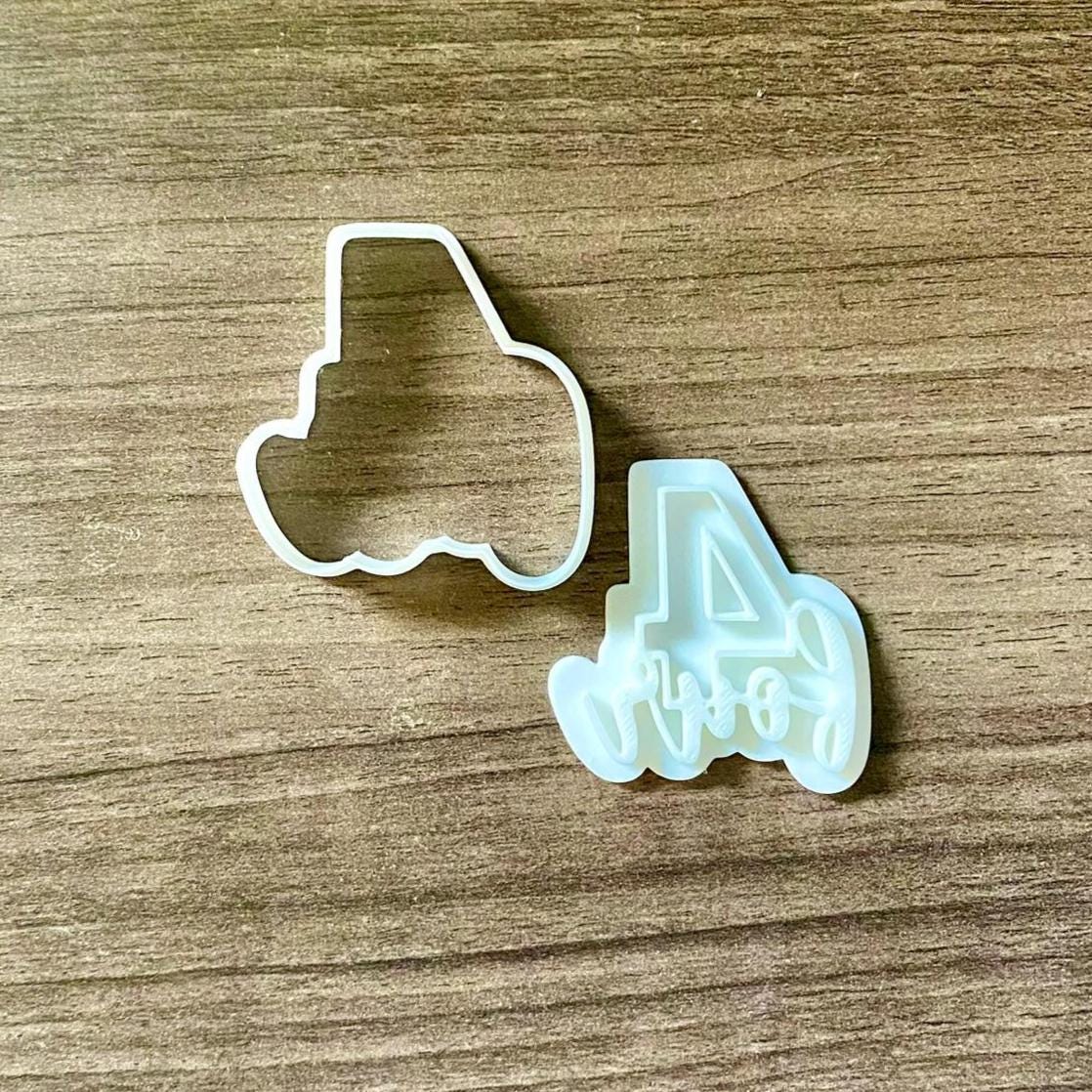 Number 4 Cookie Cutter