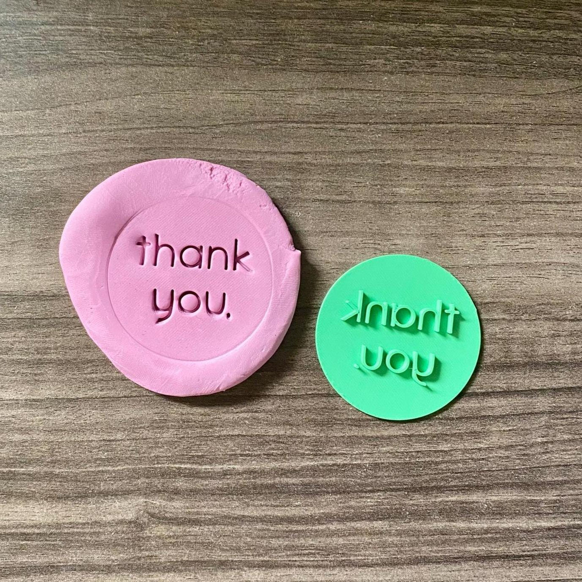 Debosser Thank You Cookie Stamp