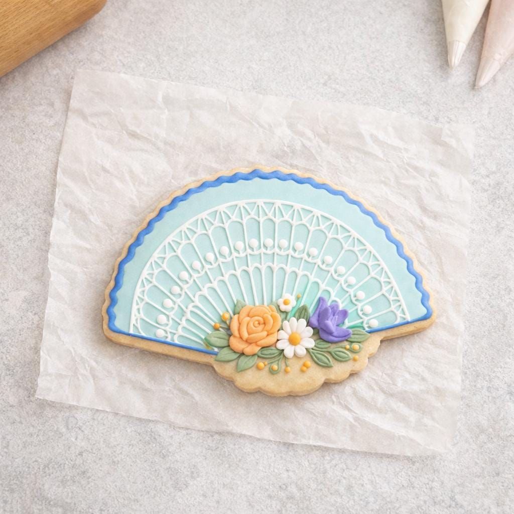 Japan Cookie Cutter Set: Geisha Fan Cookie Cutter