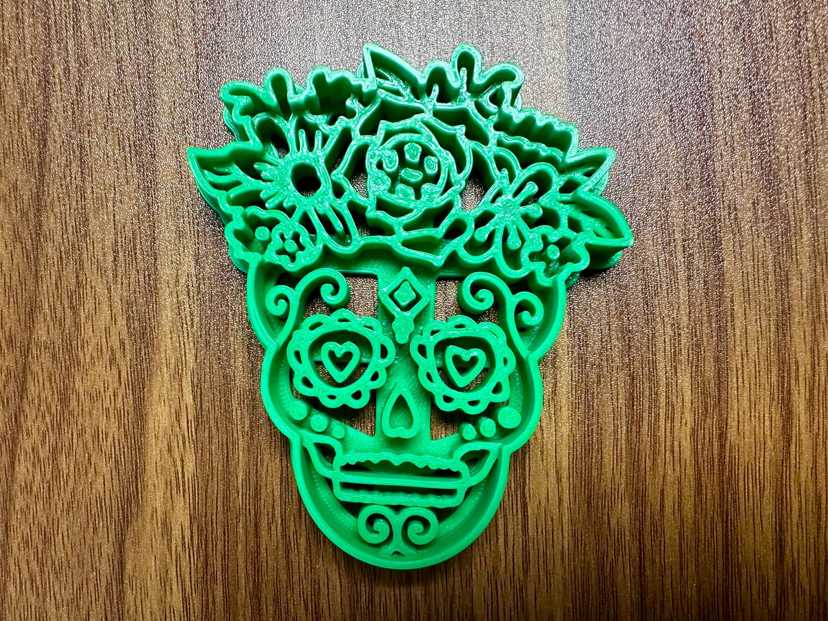 Day of the Dead Sugar Skull Cookie Cutter Set: Female Sugar Skull Cookie Cutter