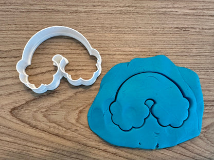 Rainbow Cloud Cookie Cutter