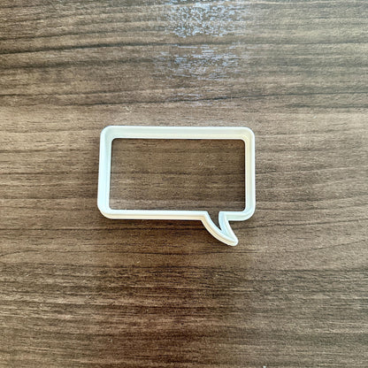 Speech Bubble Rectangular Cookie Cutter