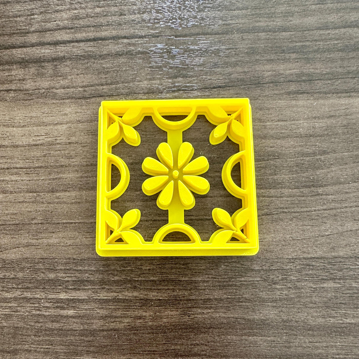 Floral Square Tile Cookie Cutter
