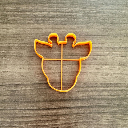 Giraffe Face Outline Cookie Cutter