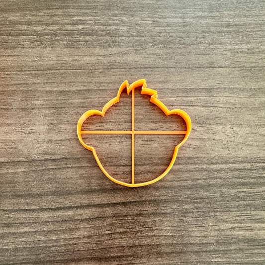 Monkey Face Outline Cookie Cutter