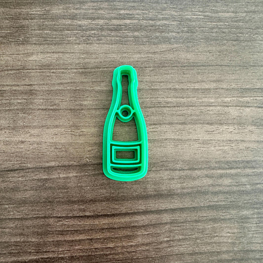 New Year's Champagne Bottle Cookie Cutter