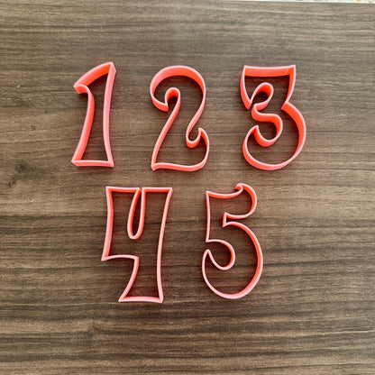 Groovy Number Cookie Cutter