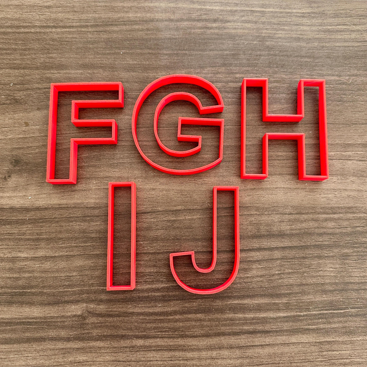 Letter or Number Cookie Cutter