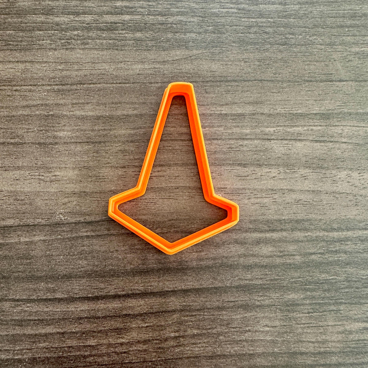 Orange Traffic Cone Cookie Cutter