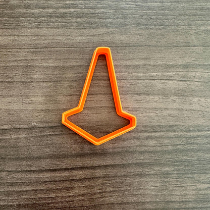 Orange Traffic Cone Cookie Cutter