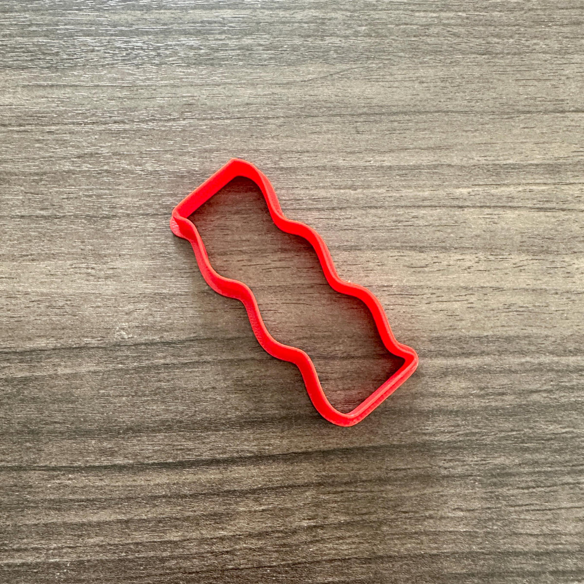 Bacon Strip Outline Cookie Cutter