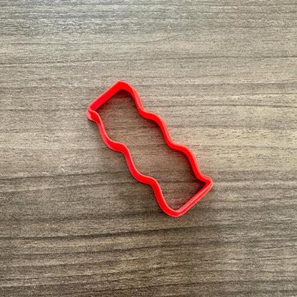 Bacon Strip Outline Cookie Cutter