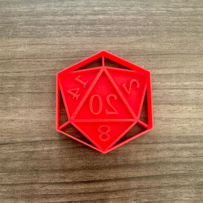 Simple D20 Dice Cookie Cutter