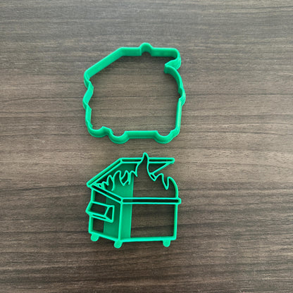 Trash Fire Cookie Cutter