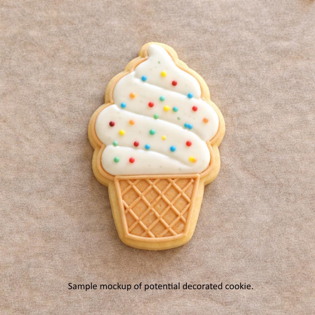 Ice Cream Cone Outline Cookie Cutter
