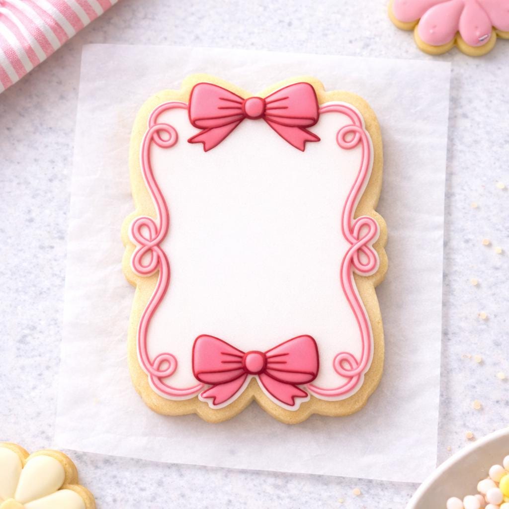 Bow Frame Outline Cookie Cutter