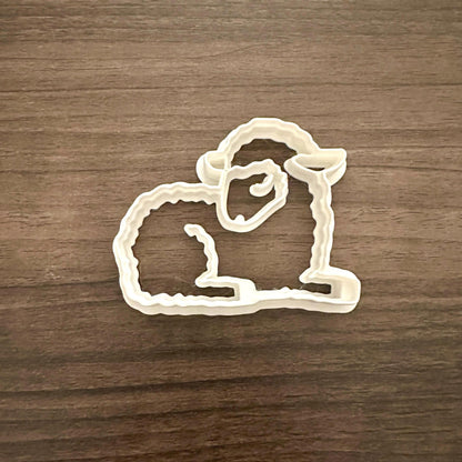 Lamb Sitting Cookie Cutter