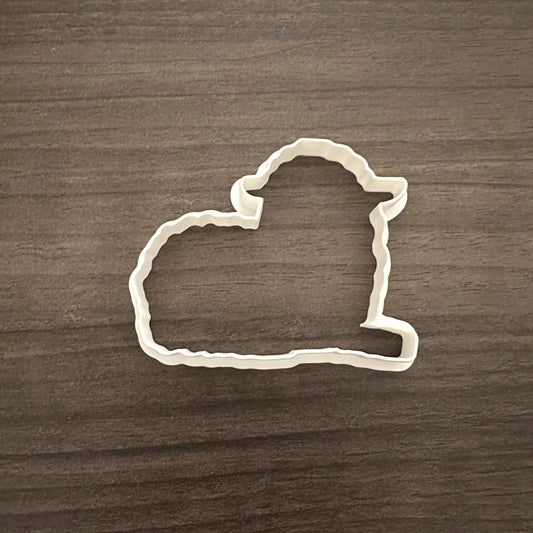 Lamb Sitting Outline Cookie Cutter