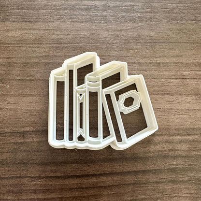 Book Stack Vertical Cookie Cutter