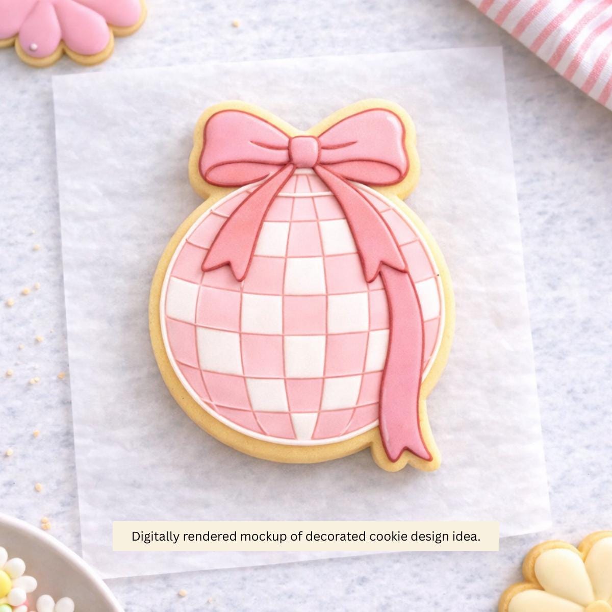 Disco Bow Cookie Cutter