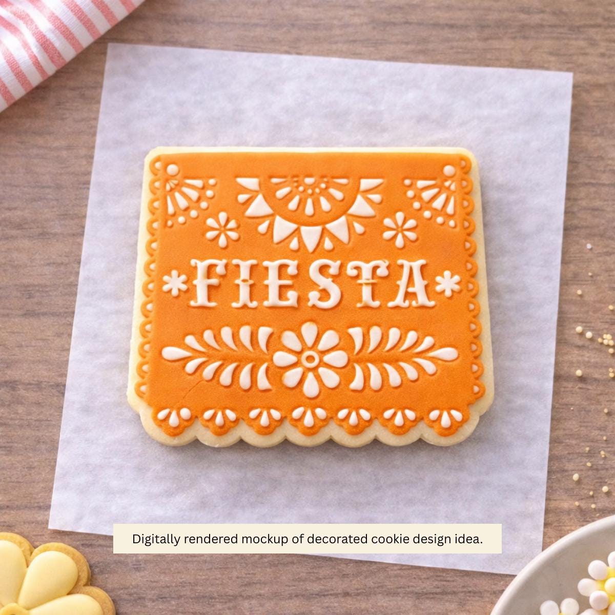 Papel Picado Fiesta Banner Cookie Cutter