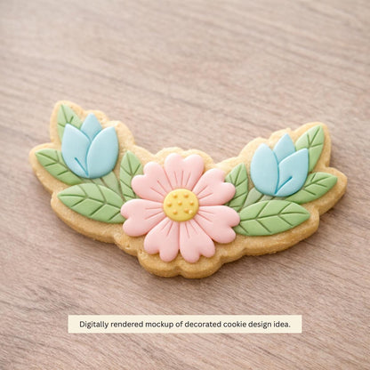 Floral Wreath Outline Cookie Cutter