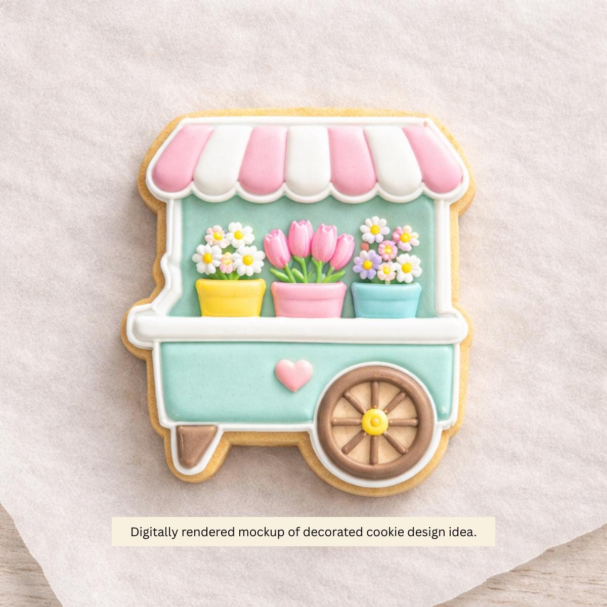 Flower Stand Outline Cookie Cutter