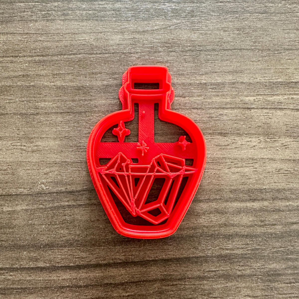 Potion Bottle with Crystals Cookie Cutter