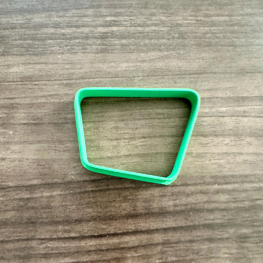Angular Retro Sign Cookie Cutter