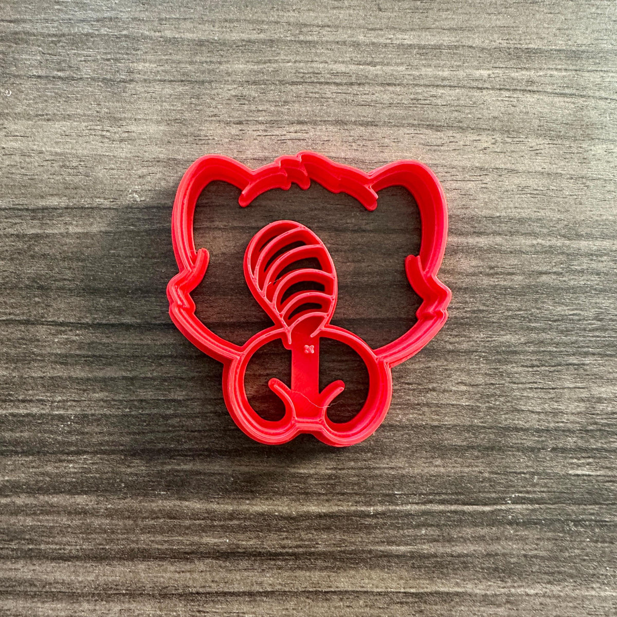 Red Panda Butt Cookie Cutter