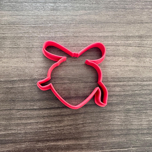 Bow Locket Outline Cookie Cutter