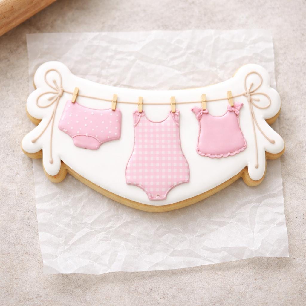 Clothesline Banner Cookie Cutter