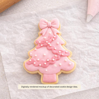 Christmas Tree with Bow Cookie Cutter