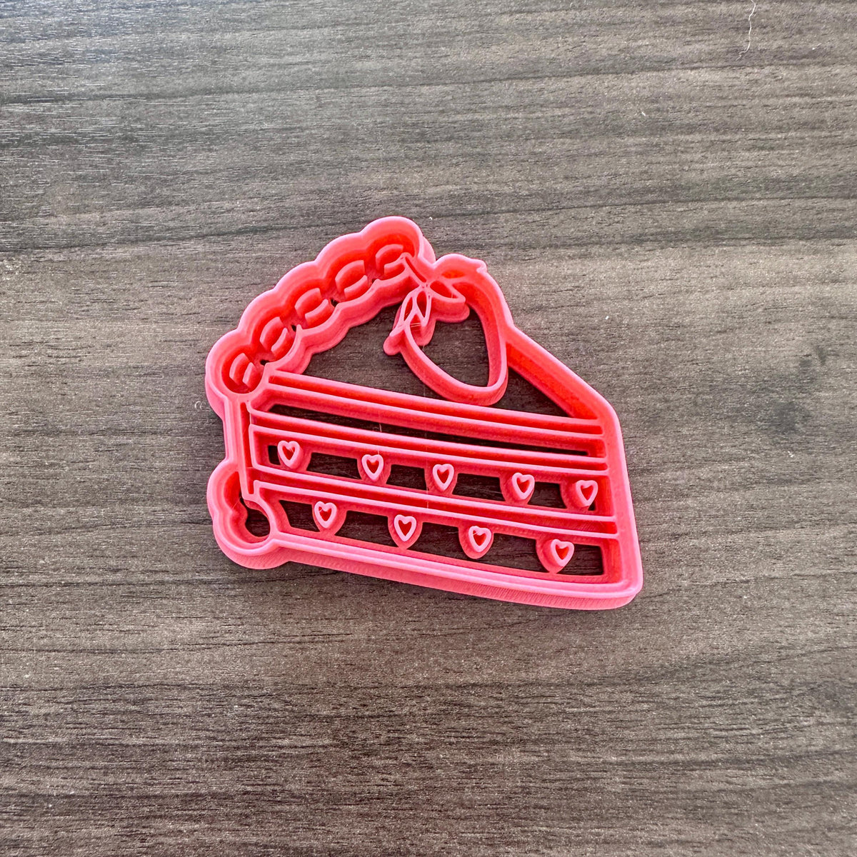 Cake Slice Detailed Cookie Cutter