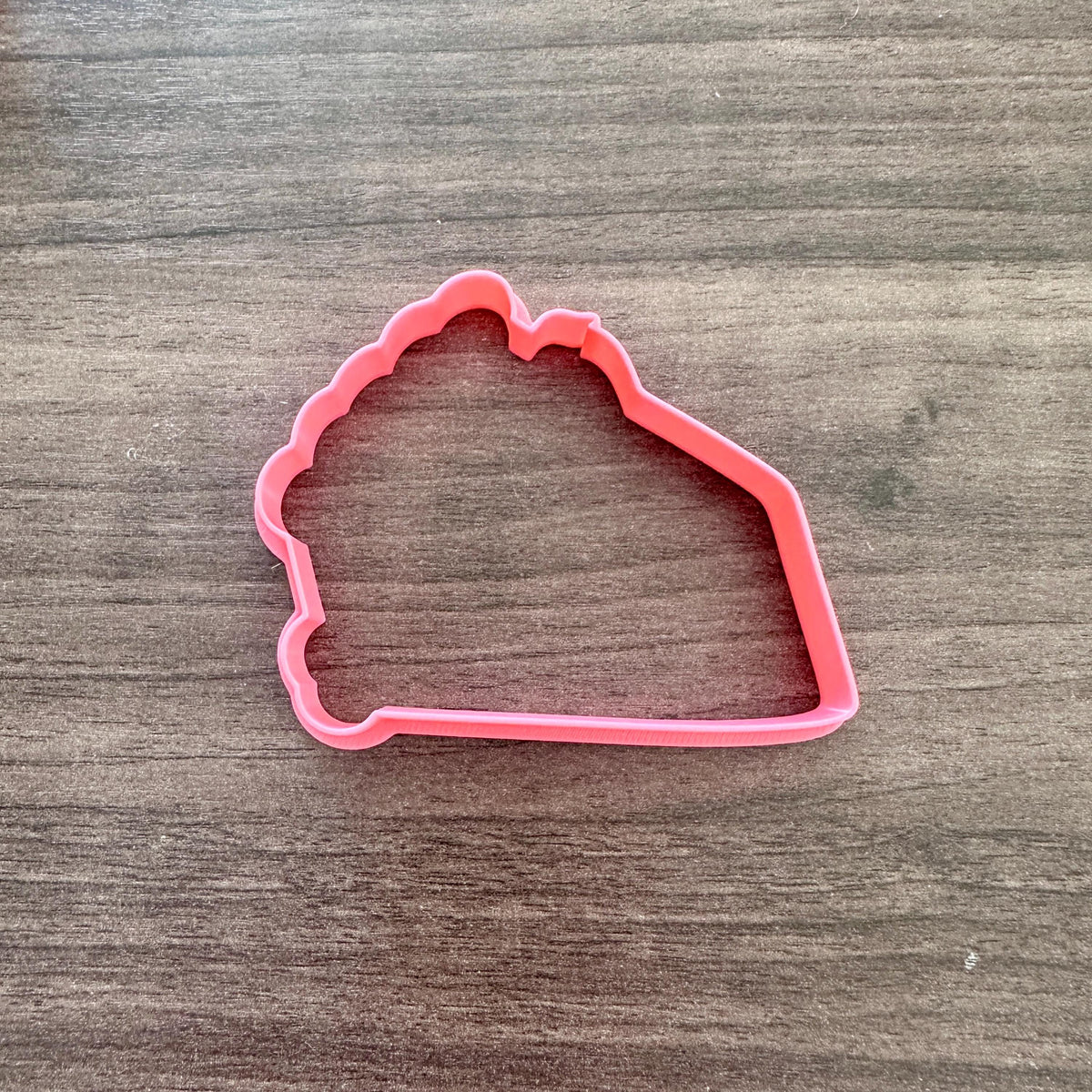 Cake Slice Outline Cookie Cutter