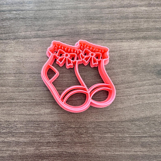 Ruffled Socks Cookie Cutter