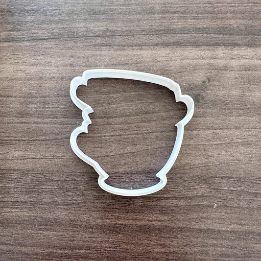 Stacked Teacup Outline Cookie Cutter