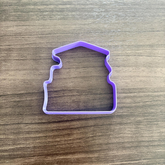 Grad Cap Book Stack Cookie Cutter